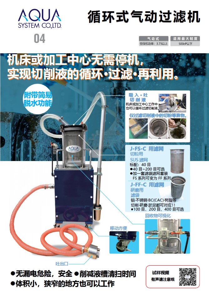 circulation type filter cleaner flyer